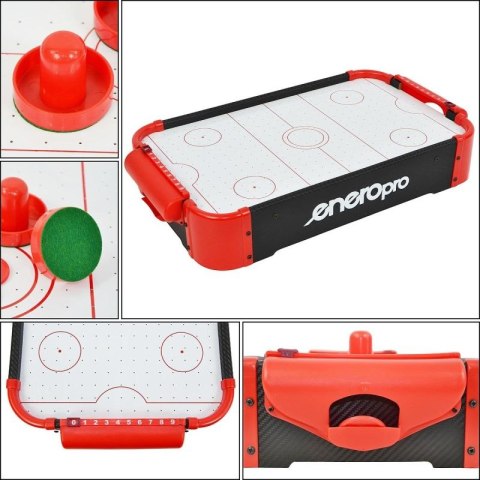 GRA CYMBERGAJ AIR HOCKEY NA STÓŁ 51x31x10CM CZARNY ENERO PRO Hockey