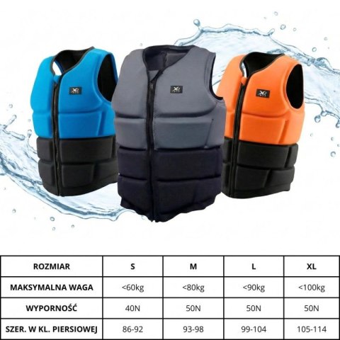 KAMIZELKA NEOPRENOWA ASEKURACYJNA SUP XQMAX R.L XQMAX
