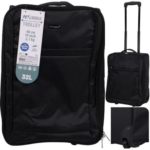 WALIZKA PODRÓŻNA KABINOWA 32L BLACK PROWORLD ProWorld