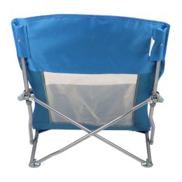 FOTEL TURYSTYCZNO PLAŻOWY Z PODŁOKIETNIKAMI 55x58x64CM SKŁADANY NIEBIESKI Enero Camp