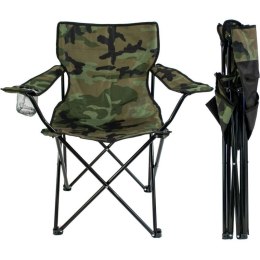 KRZESŁO TURYSTYCZNE SKŁADANE 50X50X80CM CAMUFLAGE ENERO CAMP Enero