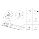 LEŻAK OGRODOWY WYPOCZYNKOWY 185X57X31CM SZARY PROGARDEN