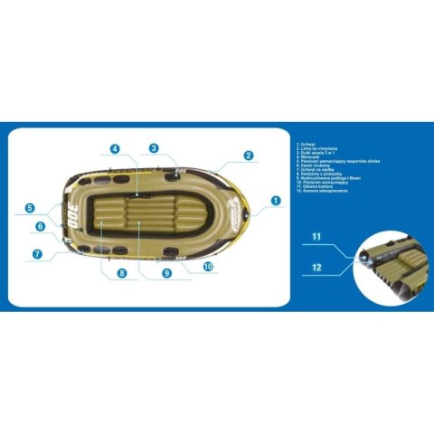 PONTON FISHMAN 300 SET 252x125x26CM 07208-1 Jilong