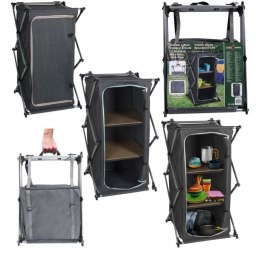 SZAFA TURYSTYCZNA SKŁADANA Z 3 PÓŁKAMI 49x53x95CM CAMP ACTIVE Camp Active