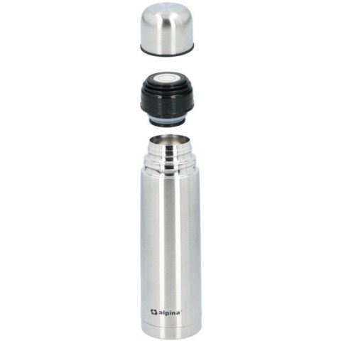 TERMOS TERMICZNY TURYSTYCZNY ALPINA 750ML SREBRNY Alpina