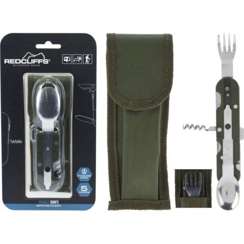 ZESTAW SURVIVALOWY TURYSTYCZNY SCYZORYK ZE SZTUĆCAMI 5w1 Redcliffs