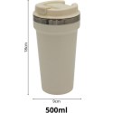 KUBEK TERMICZNY TURYSTYCZNY EXCELLENT HOUSEWARE 500ML - ECRU Excellent houseware