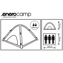 NAMIOT 3 OSOBOWY HOLIDAY DMUCHANY 210x210x110CM ENERO CAMP Enero