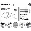 NAMIOT 4 OSOBOWY COOL CZARNO-ZIELONY ENERO CAMP Enero