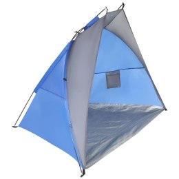 NAMIOT OSŁONA PLAŻOWA SUN 200x120x120cm SZARO-NIEBIESKA ENERO CAMP Enero