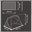 NAMIOT OSŁONA PLAŻOWO OGRODOWA XXL 273X195X175/155CM SASKA GARDEN
