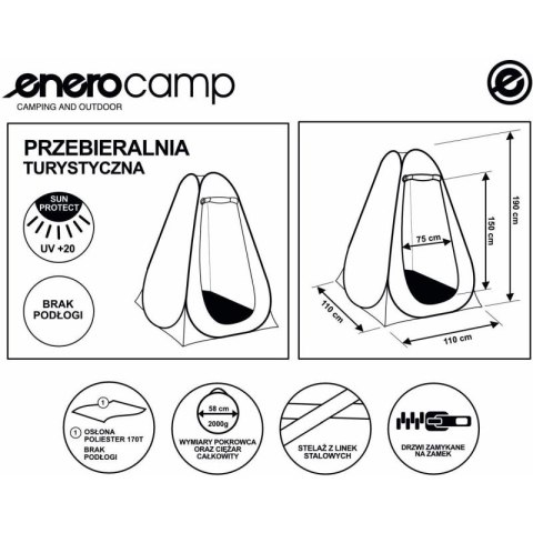 NAMIOT PRZEBIERALNIA TURYSTYCZNA 110X110X190CM Enero Camp