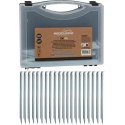 ŚLEDZIE DO NAMIOTU 23CM KPL. 20SZT METAL W WALIZCE REDCLIFFS Redcliffs