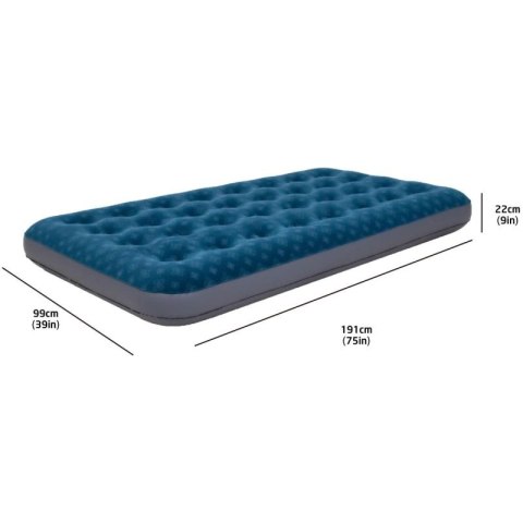 MATERAC FLOKOWANY 1-OSOBOWY Z NADRUKIEM 3D 191x73x22CM 24501 Jilong