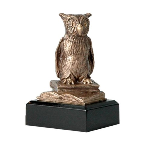 Figurka odlewana szkoła - sowa - nauka RTY630/BR Tryumf