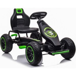 GOKART AUTO NA PEDAŁY ENERO 18 CZARNO ZIELONY Enero