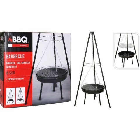 GRILL OGRODOWY WISZĄCY NA TRÓJNOGU 52CM BBQ LINE