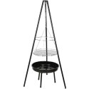 GRILL OGRODOWY WISZĄCY NA TRÓJNOGU 52CM BBQ LINE