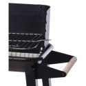 GRILL OGRODOWY WÓZEK 83x45,5x86,5CM CZARNY BBQ LINE