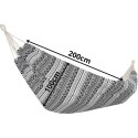 HAMAK OGRODOWY 1 OSOBOWY 200x100CM ETNO Z POKROWCEM 1063980 SASKA GARDEN