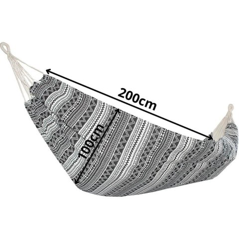 HAMAK OGRODOWY 1 OSOBOWY 200x100CM ETNO Z POKROWCEM 1063980 SASKA GARDEN