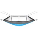HAMAK TURYSTYCZNY 2 OSOBOWY 270X140CM Z MOSKITIERĄ NIEBIESKI Enero Camp