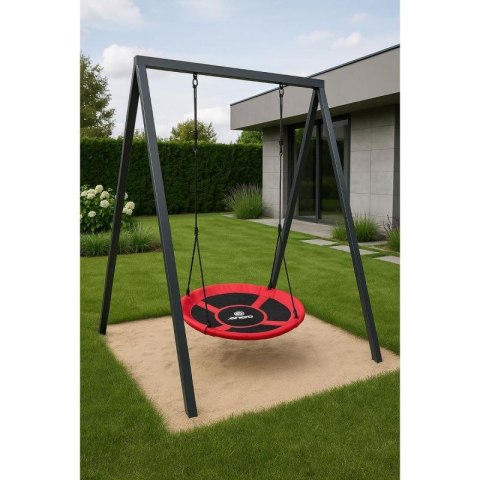 HUŚTAWKA OGRODOWA BOCIANIE GNIAZDO 110CM XXXL CZERWONA Enero