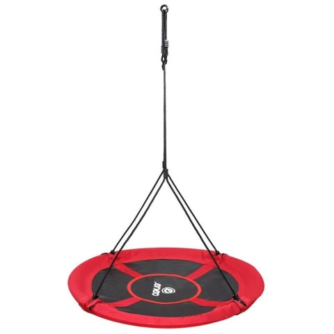 HUŚTAWKA OGRODOWA BOCIANIE GNIAZDO 110CM XXXL CZERWONA Enero