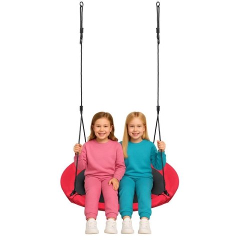 HUŚTAWKA OGRODOWA BOCIANIE GNIAZDO 110CM XXXL CZERWONA Enero