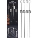 SZPIKULEC DO SZASZŁYKÓW 4SZT DŁ. 40,5CM STAL NIERDZEWNA BBQ LINE
