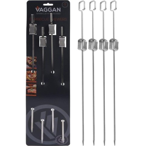 SZPIKULEC DO SZASZŁYKÓW 4SZT DŁ. 40,5CM STAL NIERDZEWNA BBQ LINE
