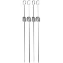 SZPIKULEC DO SZASZŁYKÓW 4SZT DŁ. 40,5CM STAL NIERDZEWNA BBQ LINE