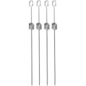 SZPIKULEC DO SZASZŁYKÓW 4SZT DŁ. 40,5CM STAL NIERDZEWNA BBQ LINE