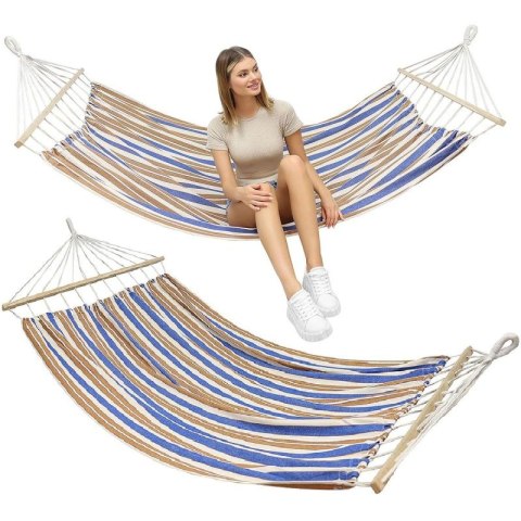 HAMAK OGRODOWY 2 OSOBOWY 200X150CM Z DRĄŻKIEM 1052717 Enero Camp