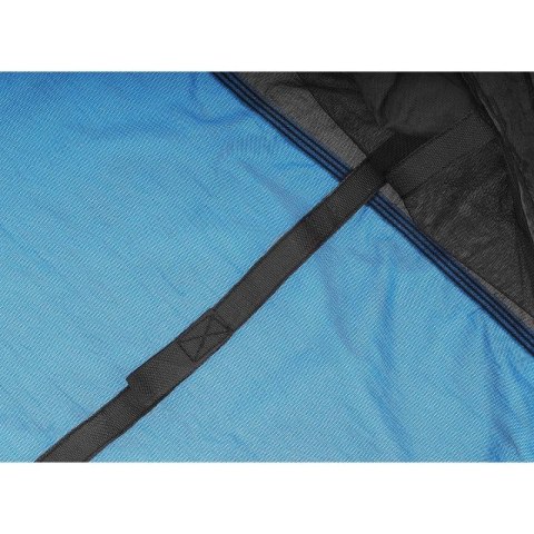 HAMAK TURYSTYCZNY 2 OSOBOWY 270X140CM Z MOSKITIERĄ NIEBIESKI Enero Camp