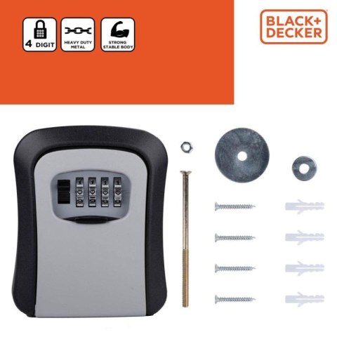 SKRZYNKA SEJF NA KLUCZE NA SZYFR 4 CYFRY BLACK + DECKER BLACK + DECKER