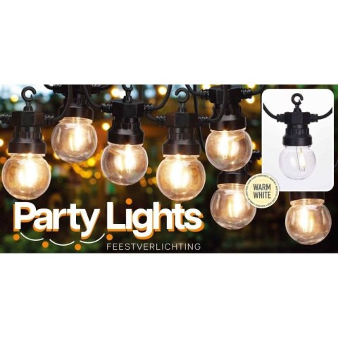 GIRLANDA OGRODOWA PARTY LIGHT 10LED 7,5M PROGARDEN