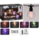 GIRLANDA OGRODOWA PARTY LIGHT 10LED G80 MULTIKOLOR PROGARDEN