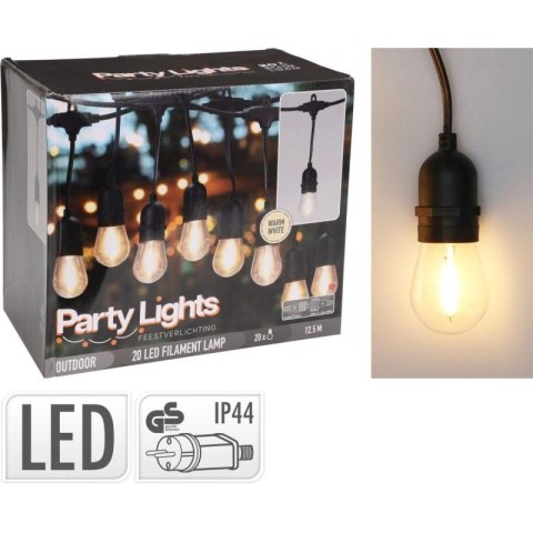 GIRLANDA OGRODOWA PARTY LIGHT 20LED PROGARDEN