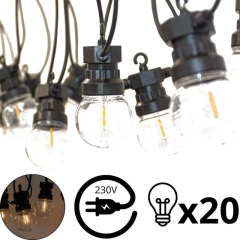 GIRLANDA OGRODOWA PARTY LIGHT 20LED PROGARDEN