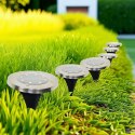 LAMPA SOLARNA 8 LED SMD DO WBICIA W PODŁOŻE KPL.12SZT SASKA GARDEN