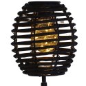 LAMPA SOLARNA KULA RATTAN CZARNA PROGARDEN PROGARDEN