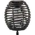 LAMPA SOLARNA KULA RATTAN CZARNA PROGARDEN PROGARDEN