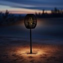 LAMPA SOLARNA KULA RATTAN CZARNA PROGARDEN PROGARDEN