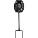LAMPA SOLARNA KULA RATTAN CZARNA PROGARDEN PROGARDEN