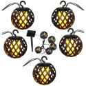 LAMPA SOLARNA KULE OGNIOWE 7CM 5SZT SASKA GARDEN