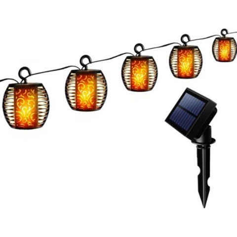 LAMPA SOLARNA KULE OGNIOWE 7CM 5SZT SASKA GARDEN