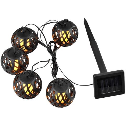 LAMPA SOLARNA KULE OGNIOWE 7CM 5SZT SASKA GARDEN