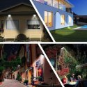 LAMPA ULICZNA LATARNIA SOLARNA 120LED + PILOT CZUJNIK RUCHU I ZMIERZCHU SASKA GARDEN
