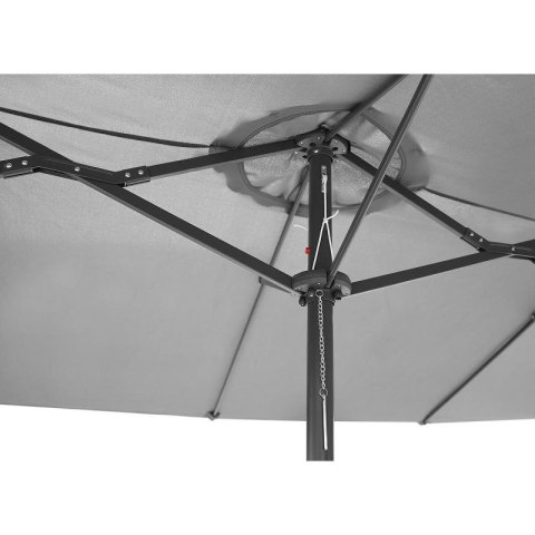 PARASOL OGRODOWY XXXL 2.7x4.6M SZARY SASKA GARDEN SASKA